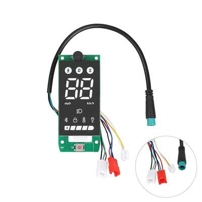 适用于4Lite二代滑板车显示仪表板开关控制面板无转向灯时速25码