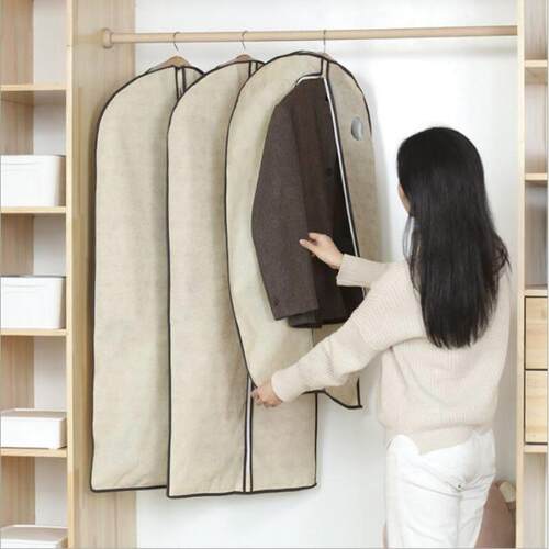 Hanging Clothes Dust Cover Coat Suit Cover Long Non-woven St