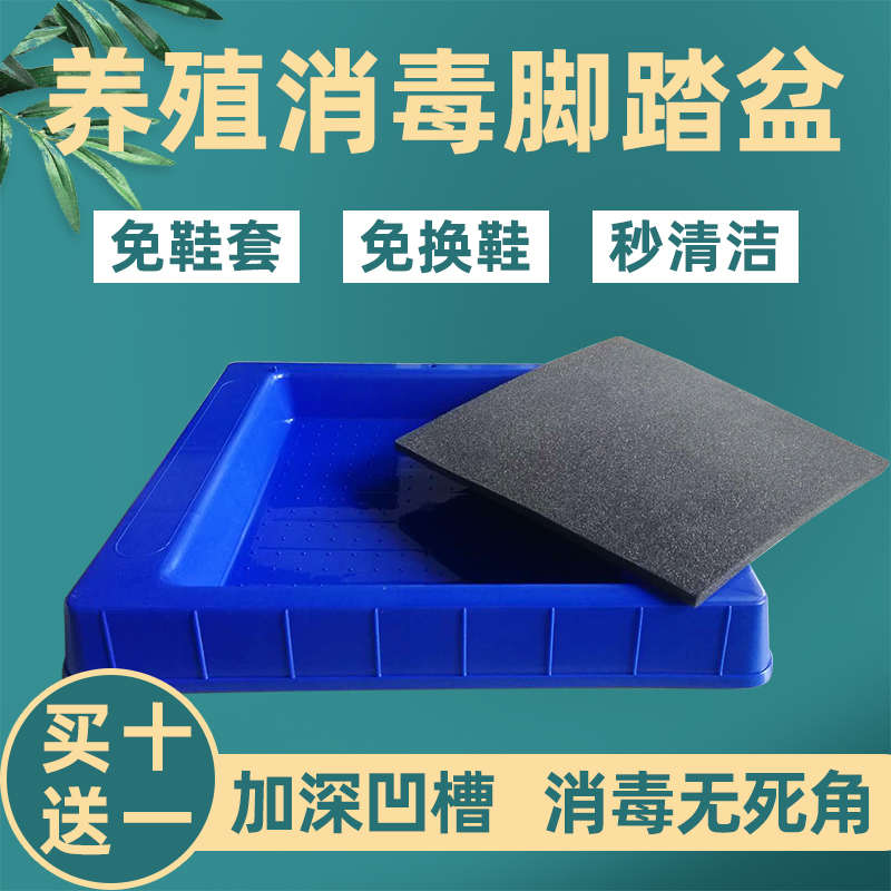 养殖场消毒脚踏盆 鞋底消毒鞋盒槽猪场专用消毒盒 免脱鞋消毒脚垫
