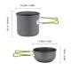 Kit Mess Ultralight Pot Outdoor Camping Set Cookware