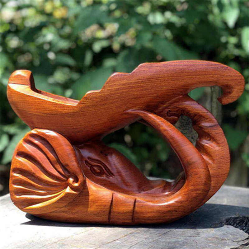 摆件工艺品红木檀木花梨木/红酒木雕 大象摆件桌面紫檀木质工艺品