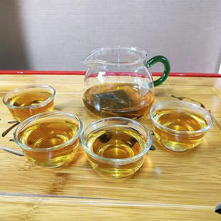 耐热玻璃迷你品茗杯40ml玉兰杯蜡烛杯家用茶杯茶碗功夫茶具 10个装