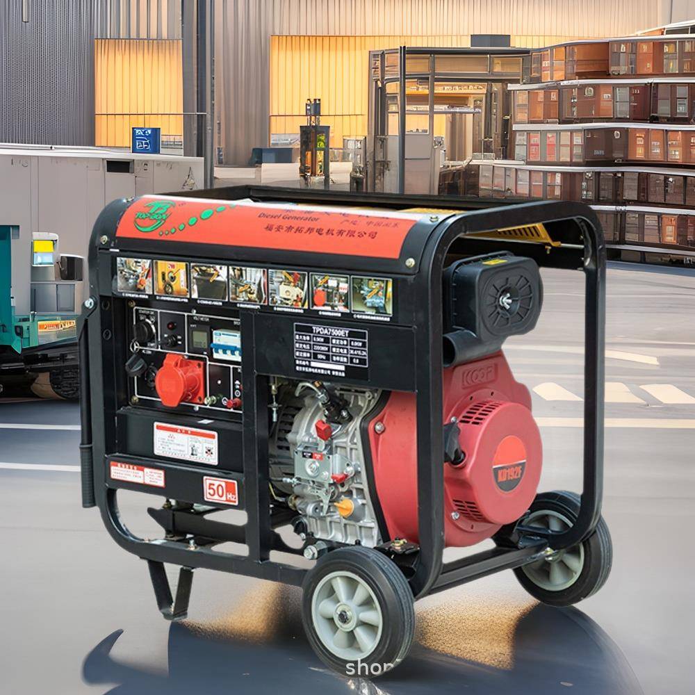柴油发电机220v小型家用静音380v三相10kw单相5千瓦8KVA6000w便携