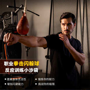 爆款拳击速度球 悬挂闪躲球实心沙袋下潜摇臂拳击训练反应球