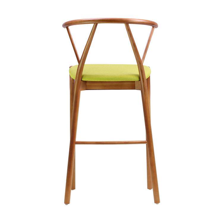 简约北欧现代实木吧椅高脚凳子设计师创意时尚酒吧椅岛台怀旧复古