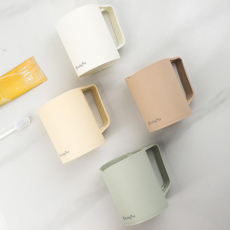 家用简约情侣牙刷杯学生儿童漱口杯简约带手把刷牙杯子口杯牙缸