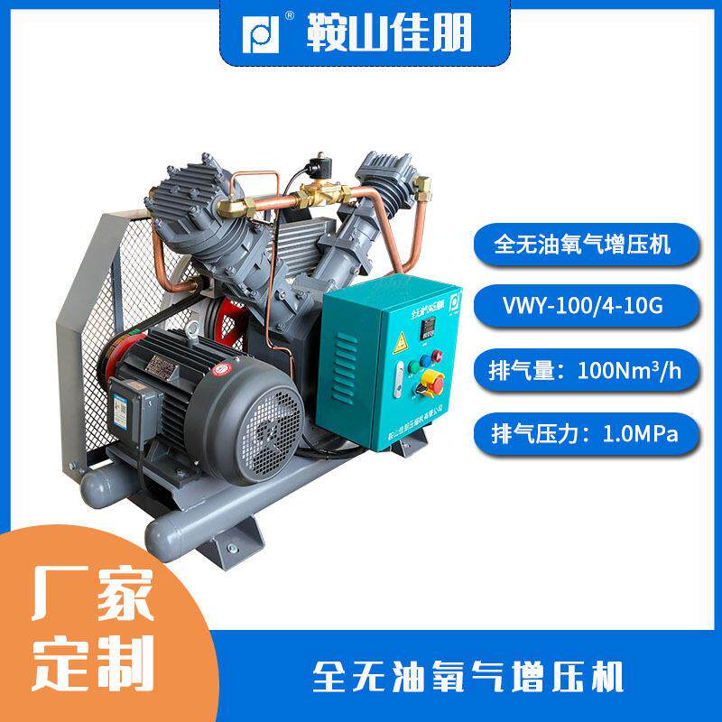 无油氧气压机100m3/h排气量原电机可用于海拔地区用氧需