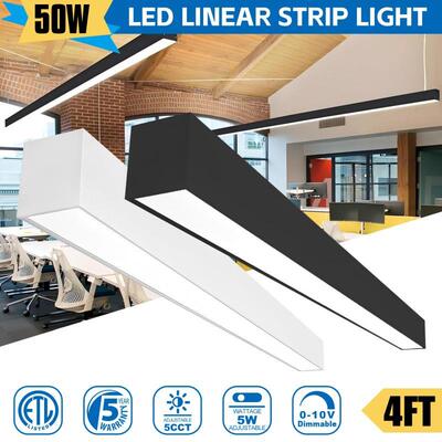 场写字楼商直播健身房leNG-LST方形长条灯吸顶线间d条灯方通灯吊