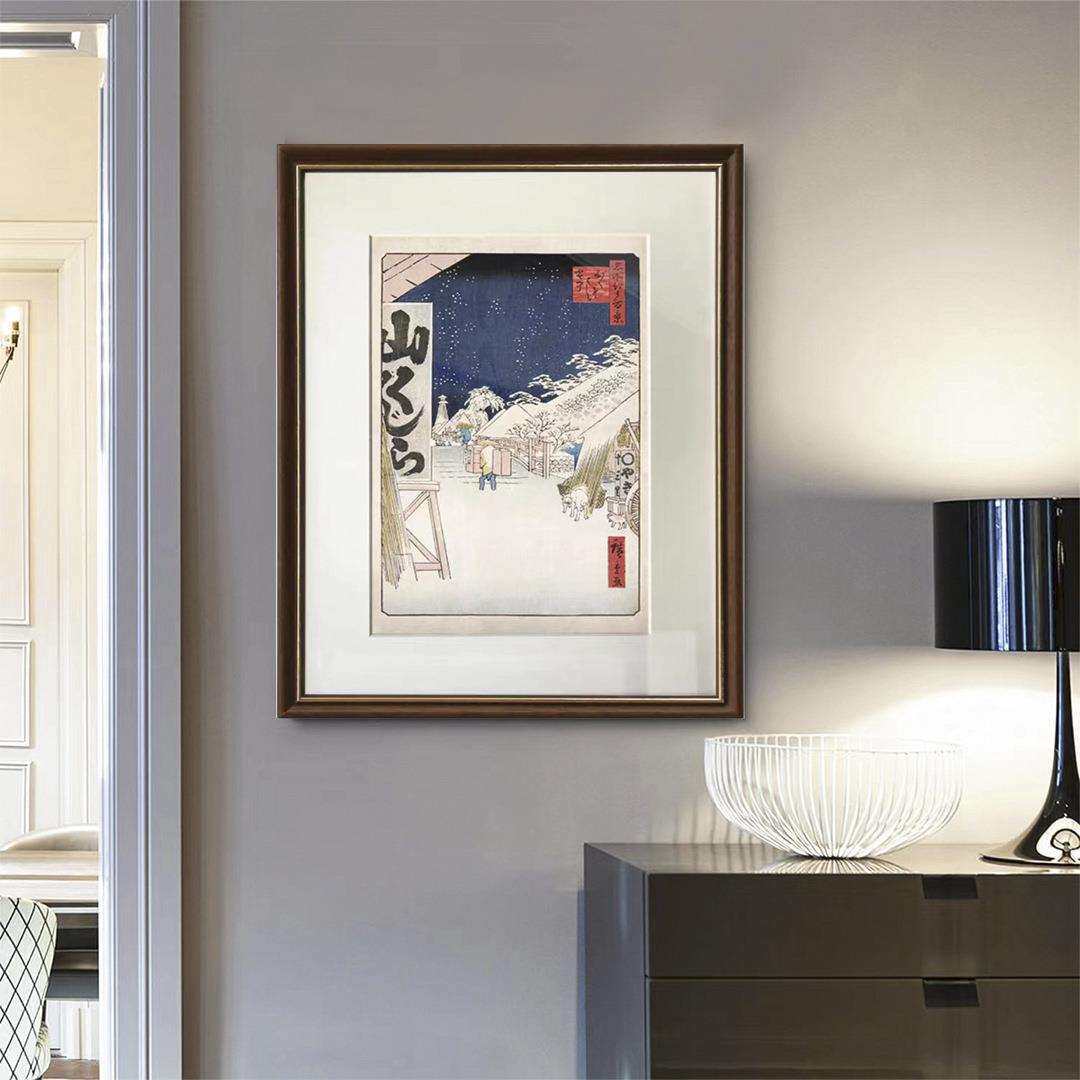 浮世绘日式小众艺术装饰画客厅餐厅玄关竖版复古壁画挂画卧室画