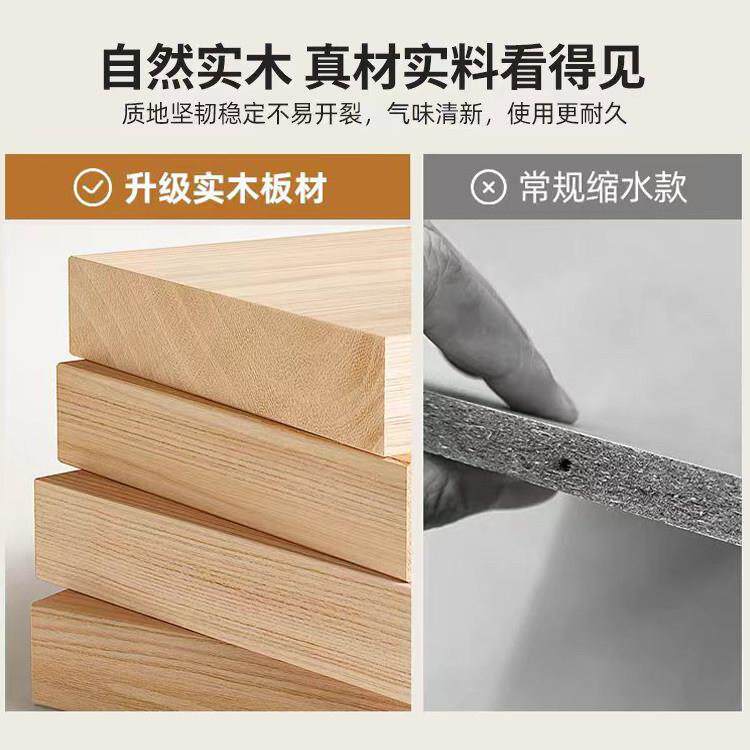 实木书柜带玻璃门学生家用书架一体靠墙落地展示柜木柜置物柜书柜