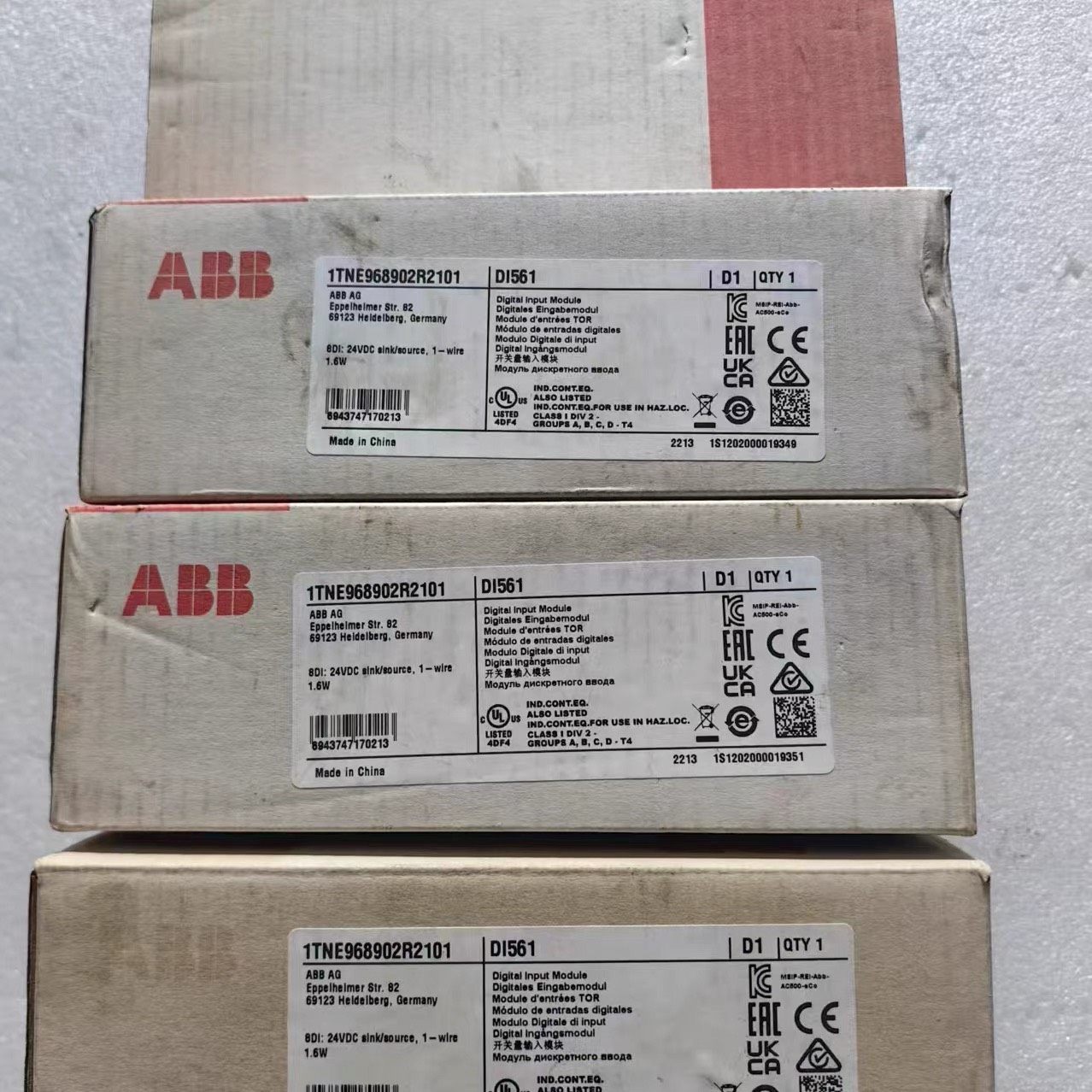 ABB PLC模块DI561原装现货 1TNE968902R