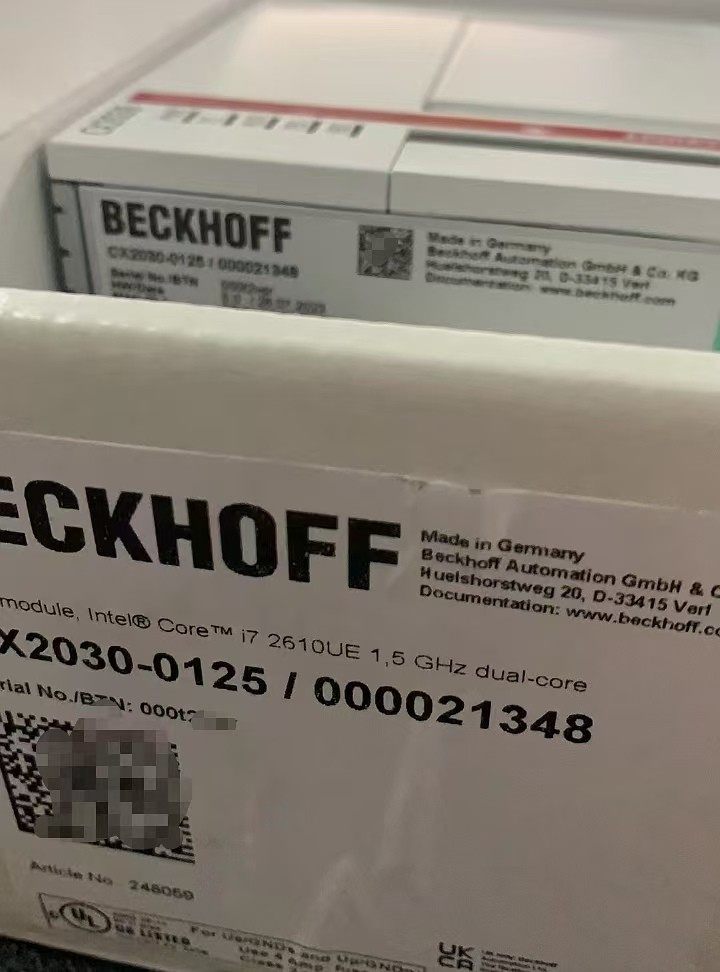 CX2030-0125德国倍福控制器全新原装正品，现货一台，