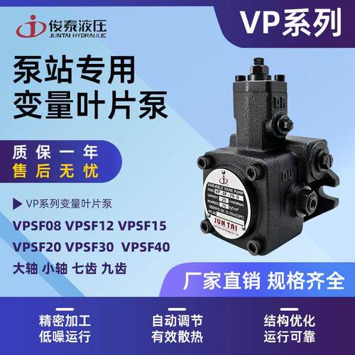 俊泰油泵JUNTAI变量液压叶片泵VP-SF-15VP-SF-20 VP-SF30/40液压