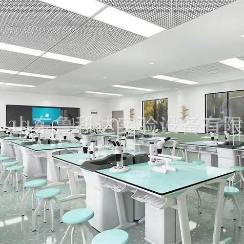 理化生中验小试学生实验台科学实实验桌验吊装评验桌铝塑新型考实