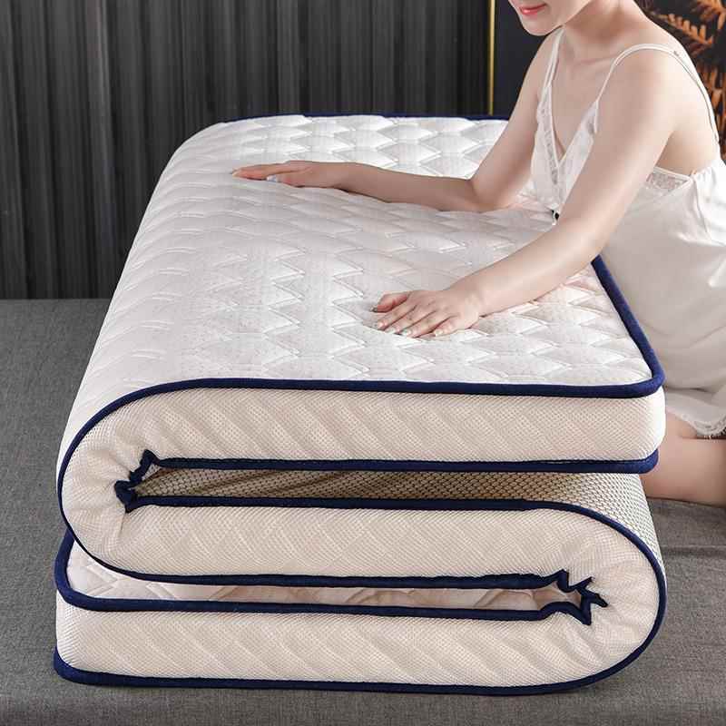 乳海胶床垫软垫家用加厚宿舍学生人榻榻米垫子绵褥垫子针织网格租