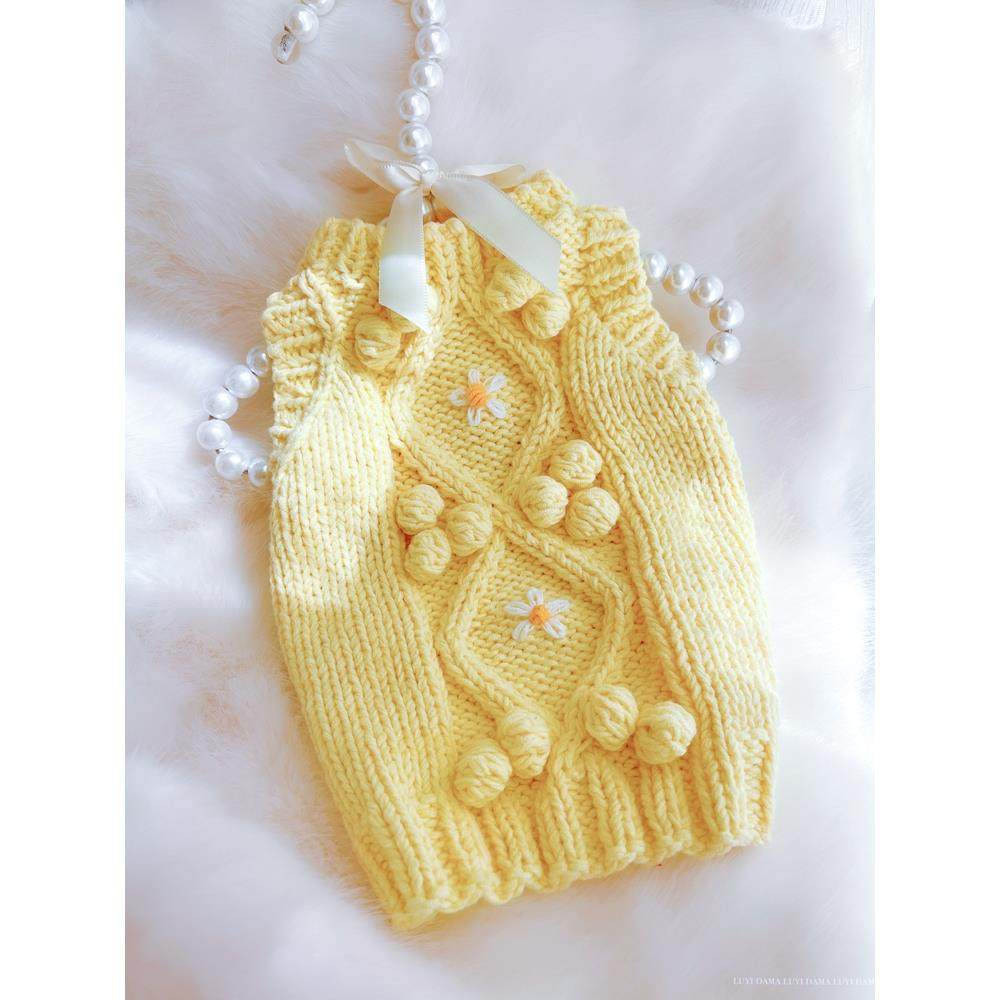 狗狗早春毛衣幼犬宠物背心刺绣花猫咪编织毛线手工钩织diy材料包,宠物/宠物食品及用品,猫宠物服装/雨衣（新）,淘宝优惠券,粉丝福利购,淘宝优惠卷