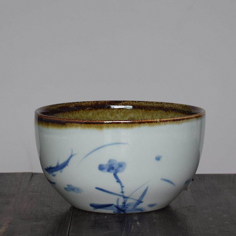 采购产品手工陶瓷花盆,金鱼缸,铜钱草,盆栽,多肉盆栽碗,莲花