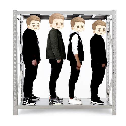 304多不锈钢仓储货冷库商用储物架库层架可调节仓不锈钢重型货架