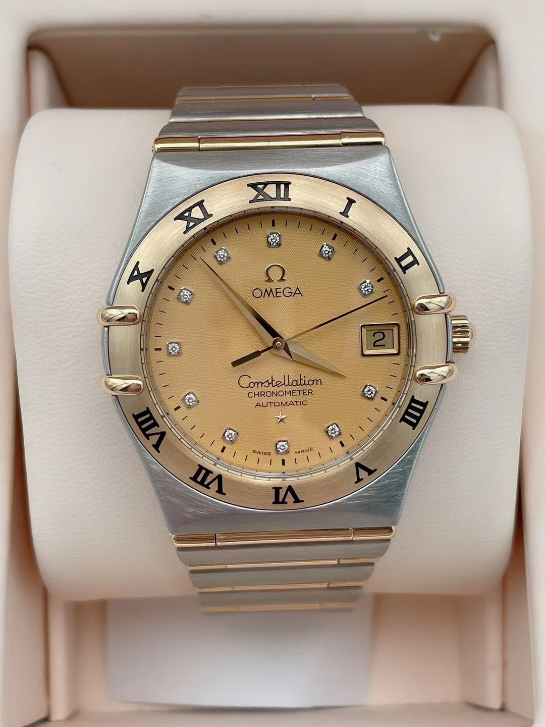 先鉴后发[9.8新]欧米茄星座系列1202.15.00自动机械男士女士手表