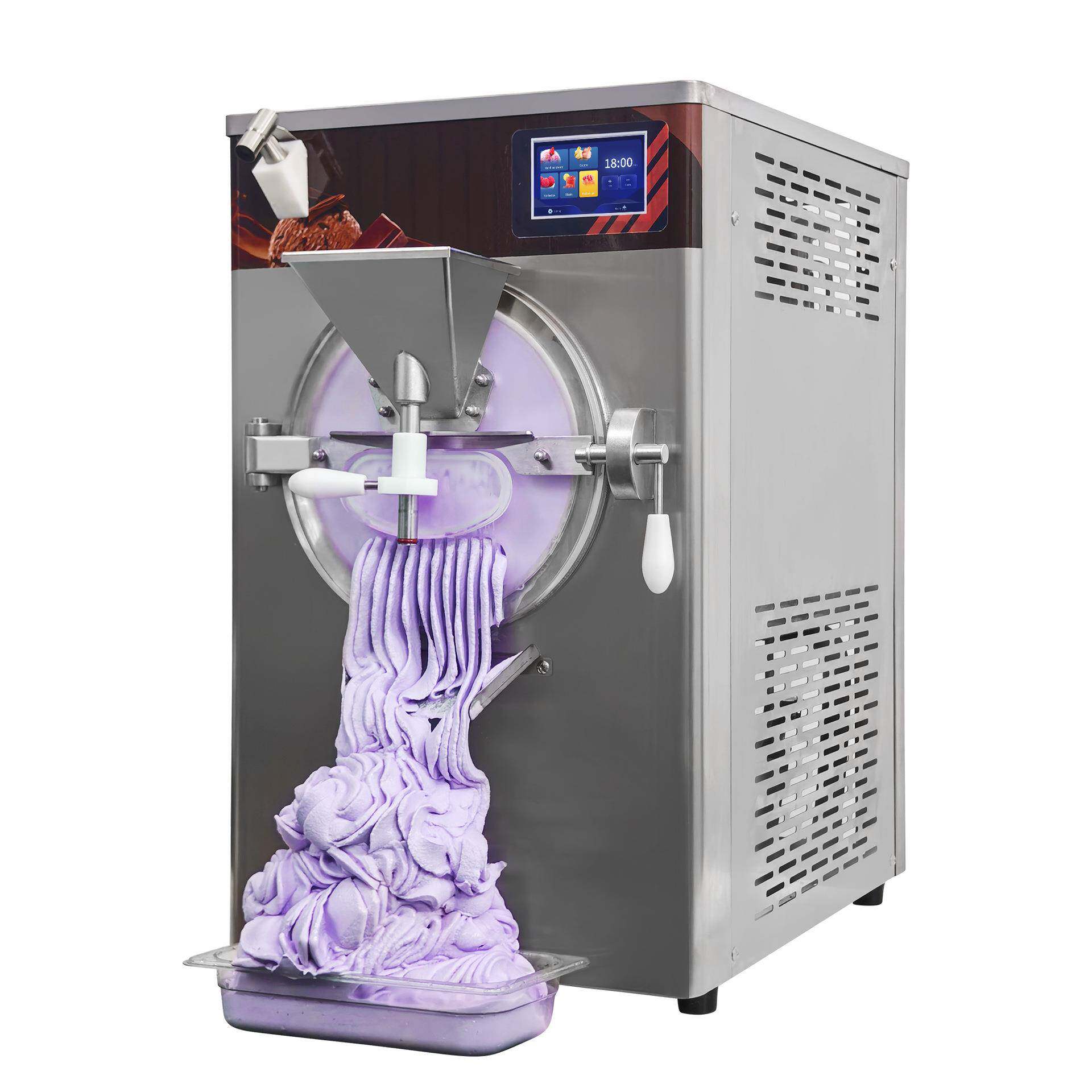 小型32L/H商用硬质冰淇淋机意式Gelato设备硬冰激凌机绿豆沙冰机