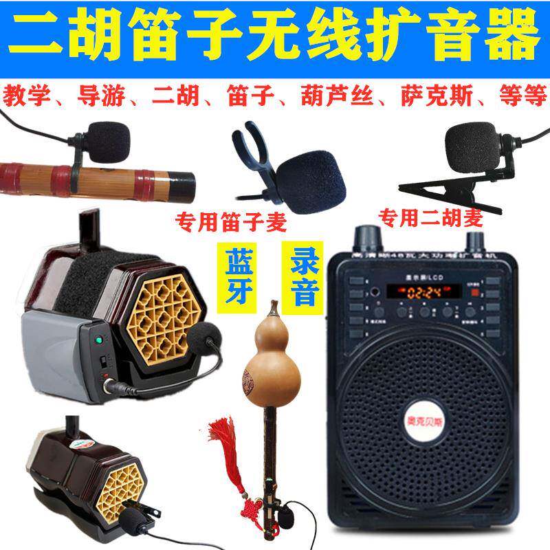 二胡笛子葫芦丝萨克斯口琴萧乐器专用无线 线音响扩音器蓝牙可携
