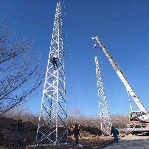 GFL角钢避雷塔25米圆钢避雷塔防雷塔避雷线塔接闪杆塔钢构