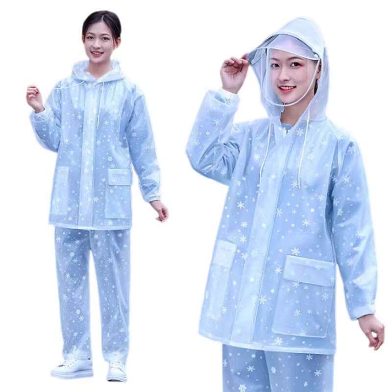 秋季女士雨衣长款全身防暴雨雨裤分体式电动车雨裤成人防水服套装