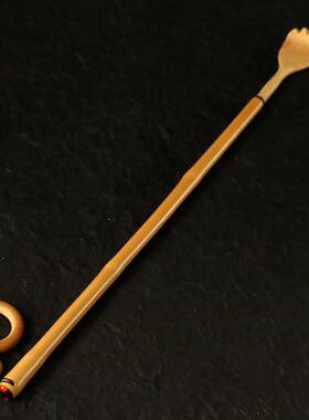 精品纯手工精磨实心老玉竹竹手柄痒痒挠精工制作竹节不求人挠痒扒