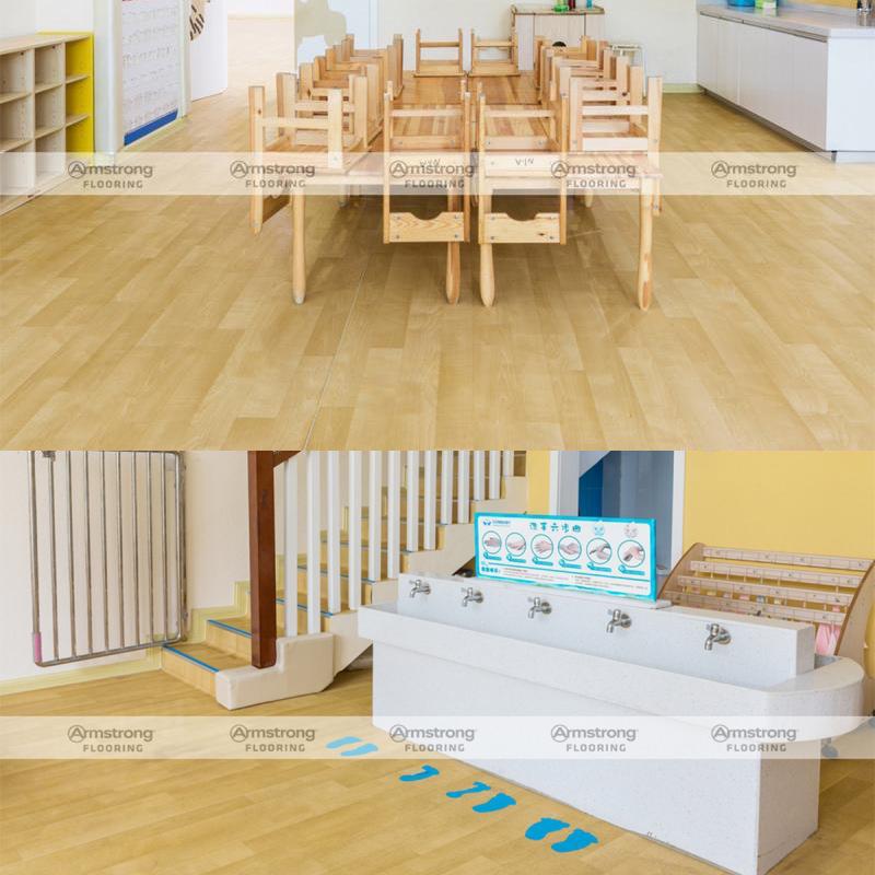 阿姆斯壮pvc地板 Armstrong木纹龙系列 学校展厅加厚耐磨塑胶地板