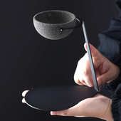 过滤茶茶器茶茶叶无泡茶托架滤网孔茶具 漏隔陶瓷配件咖啡