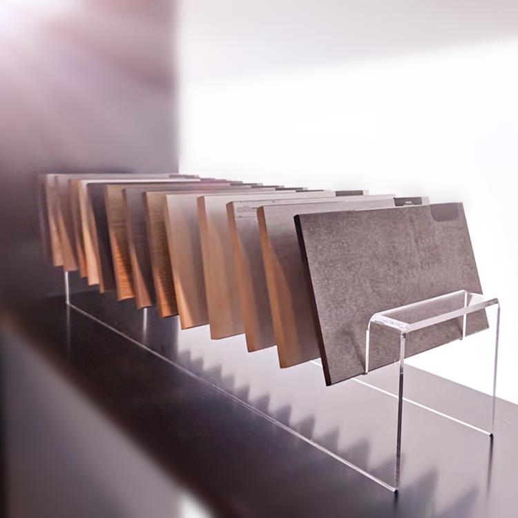 高端亚克力展示架 可定制橱柜门板石材色板展架