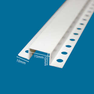 实力厂家现货pvc几字条U型凹槽收口PVC阴阳角线吊顶工艺槽滴水线