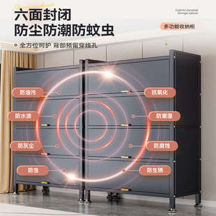 厨房置物架落地多层收纳柜子家用微波炉带门防尘储物柜多功能橱柜