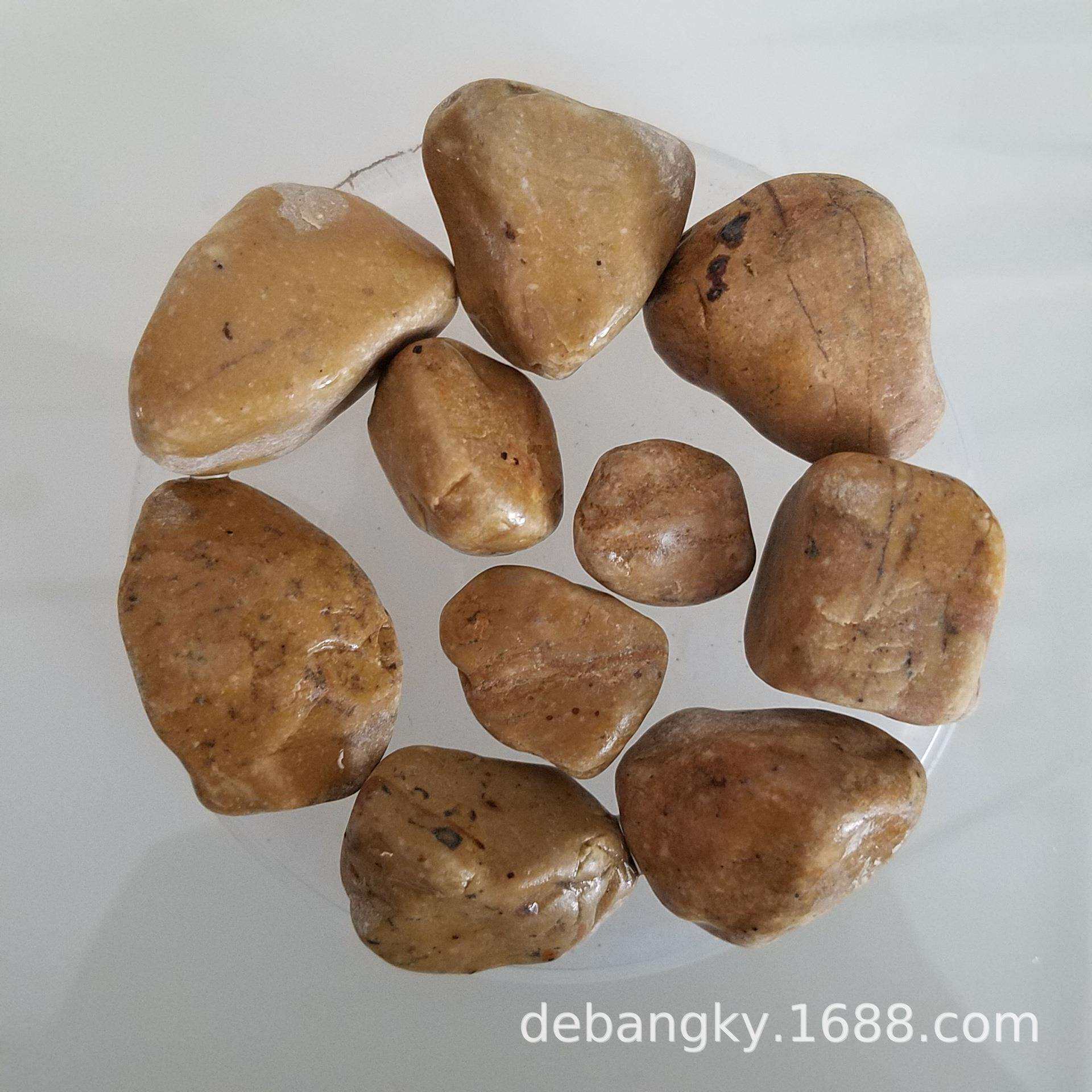 主营 黄色胶粘石石子 建筑黄碎石 机制打磨鹅卵石 透水地坪石