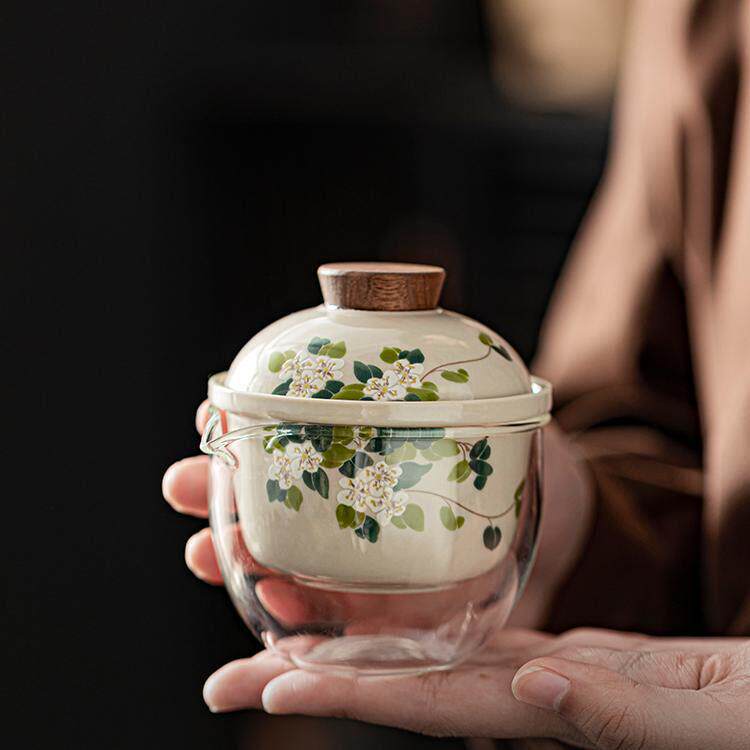 草木灰旅行茶套9512组户外露营泡茶装备可携纳出差泡茶式具壶收茶