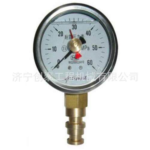 矿用双针震压力表0-80mp13a矿用防爆耐震力压表0-60m力p防a压表济