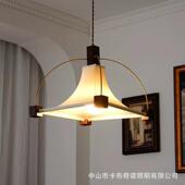 饰茶室灯 艺术装 布艺中古餐厅吊灯 卧室复古阳台飘窗主卧法式