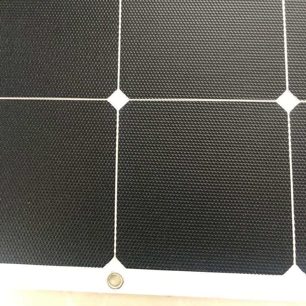 sunpower半柔性太阳能电板 柔性太阳能电池组件 软性弯曲太阳能板