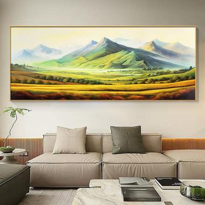 金山银山客厅装饰画 划沙发背景墙简约壁画 划山水画 划办公室靠