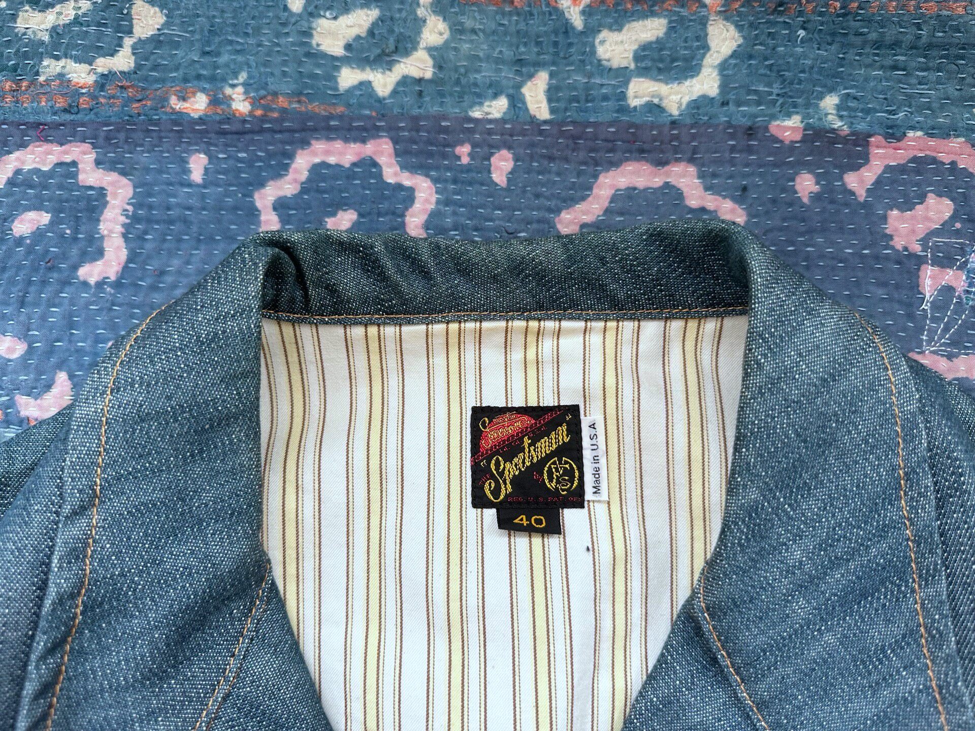 Mister Freedom Blue Denim Jacket — detail