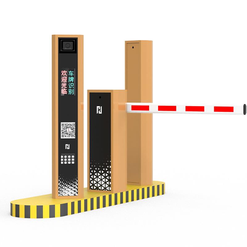 跨境车牌识别停车场的起落杆智能系统直杆道闸机小区门禁智能道闸
