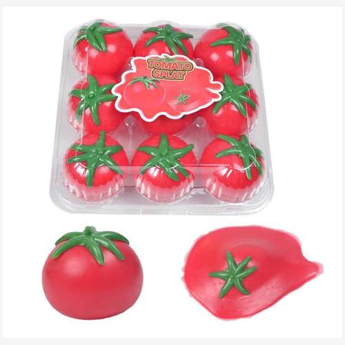 Tomato Squeeze Ball Stress Fidget soft toys Splat Sticky玩具