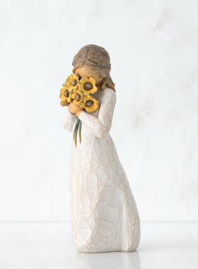 正品美国wilowtree人物雕像摆礼l件 愿一毕业物仪式感 送闺蜜生日