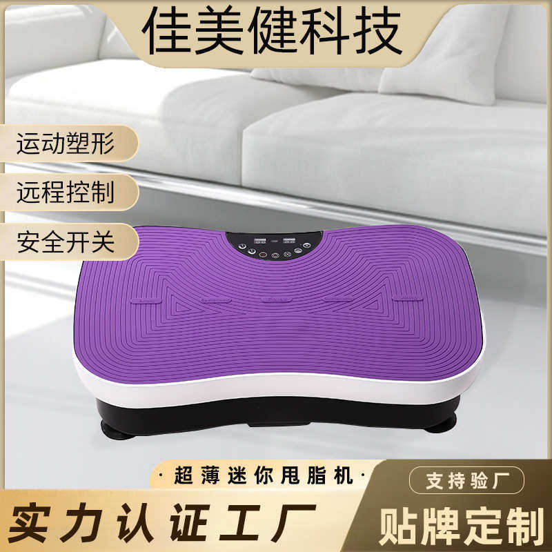 家用多功能超薄迷你甩脂机懒人运动抖抖机健身器材健美机振动塑身
