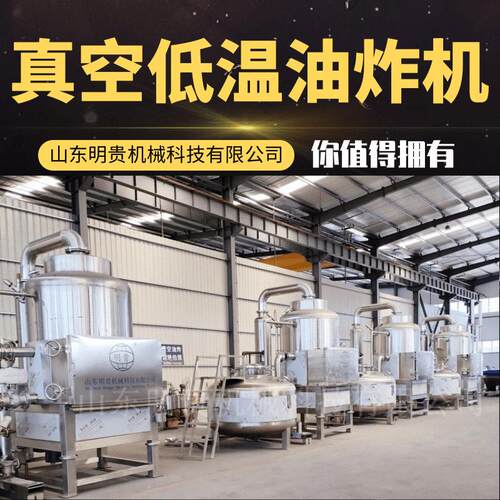 明贵 西兰花真空油炸机 自动vf低温油炸锅机器 不锈钢炸蔬菜设备