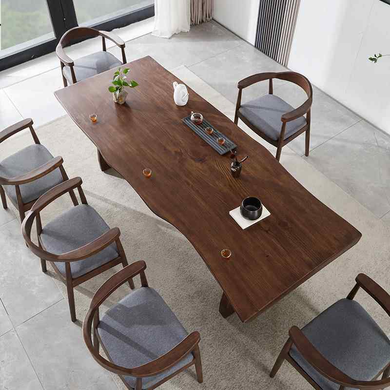 新中式实木茶桌家用卧室客厅泡茶桌子办公室茶室接待大板茶台全套