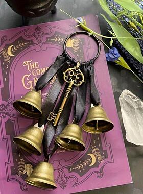 女巫风铃铛保护门把手挂钩威卡风铃家居房间窗台装饰挂件吊饰装饰