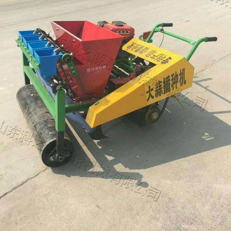 大蒜用播种机手推式一体化种植设备锥形螺旋导种管式播撒机