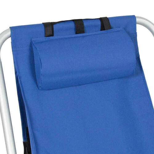 Backpack Beach Chair Folding Portable Chair Blue Solid Const