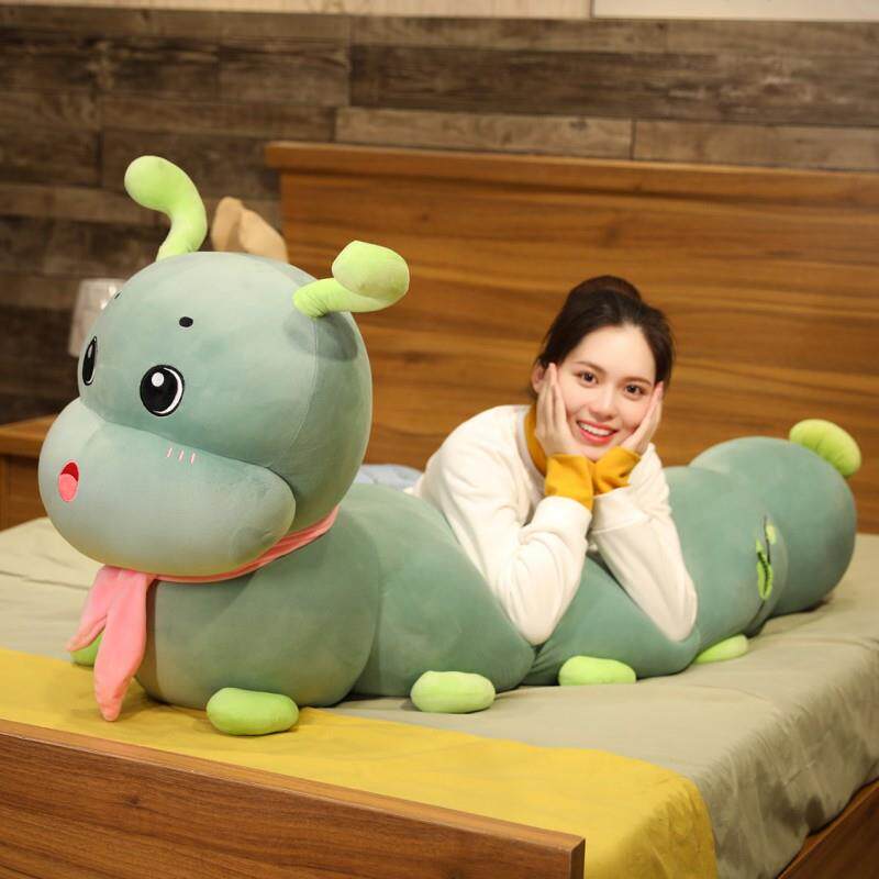 毛毛虫抱枕长条毛绒玩具布娃娃公仔女生陪你睡觉夹腿玩偶床上超软